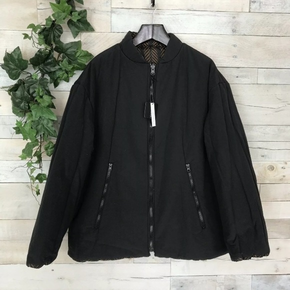 Zara Man Reversible Print Bomber Jacket Medium - Picture 5 of 8